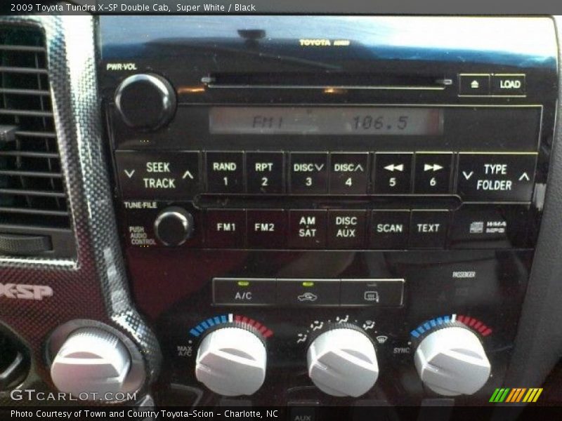 Super White / Black 2009 Toyota Tundra X-SP Double Cab
