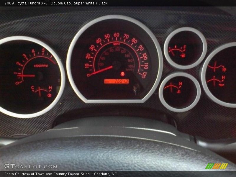 Super White / Black 2009 Toyota Tundra X-SP Double Cab