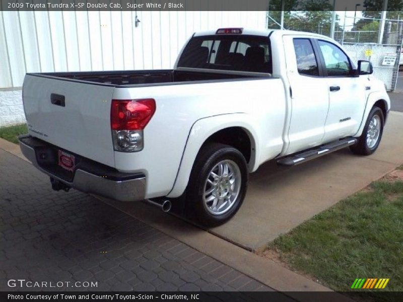 Super White / Black 2009 Toyota Tundra X-SP Double Cab