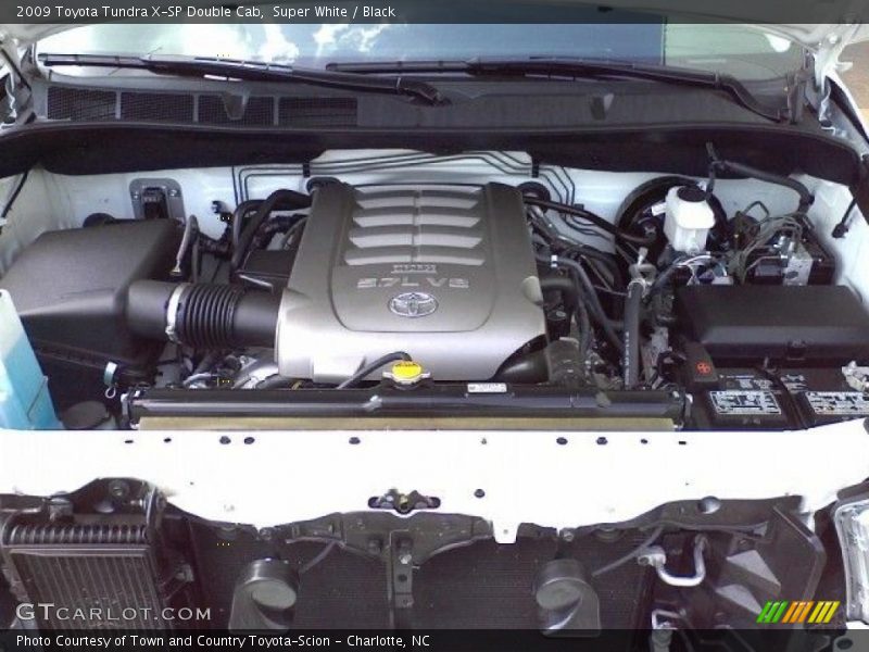 Super White / Black 2009 Toyota Tundra X-SP Double Cab