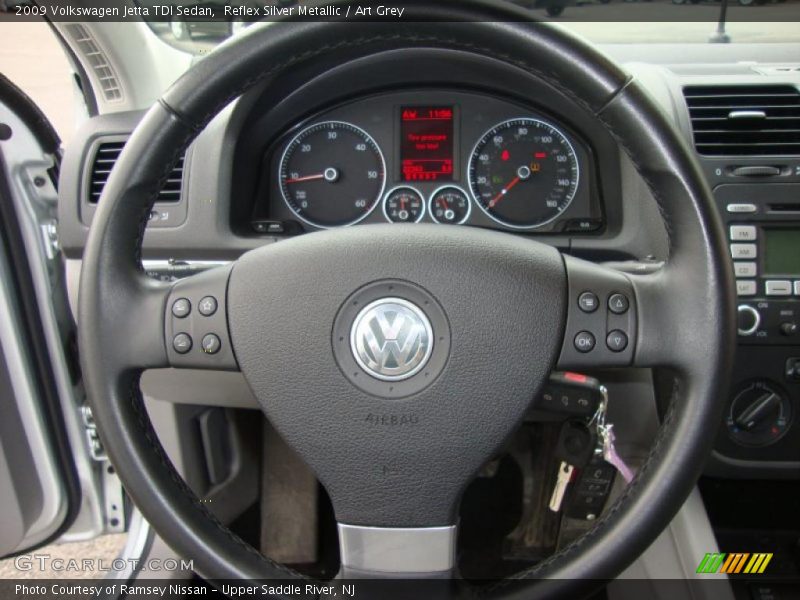 Reflex Silver Metallic / Art Grey 2009 Volkswagen Jetta TDI Sedan