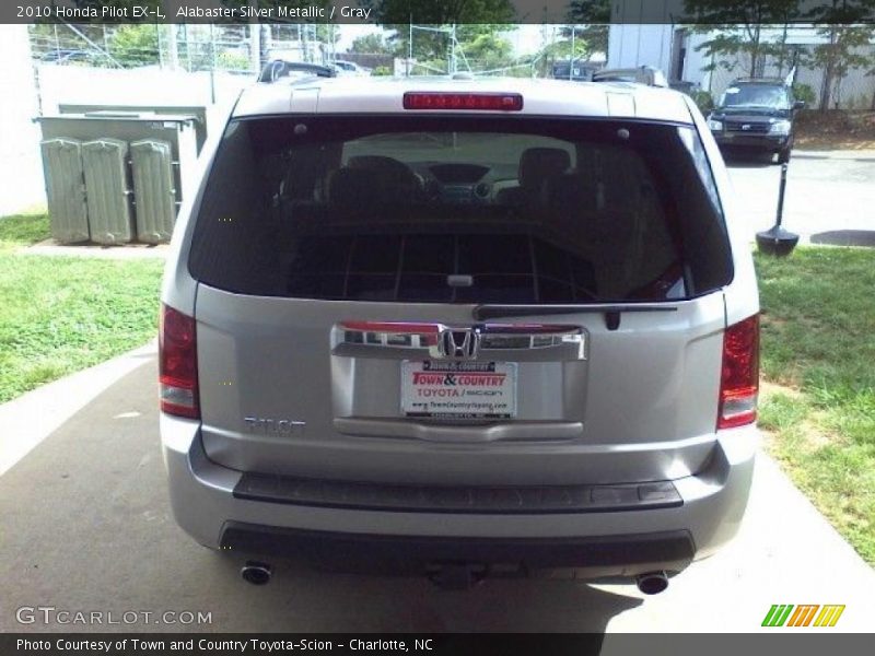 Alabaster Silver Metallic / Gray 2010 Honda Pilot EX-L