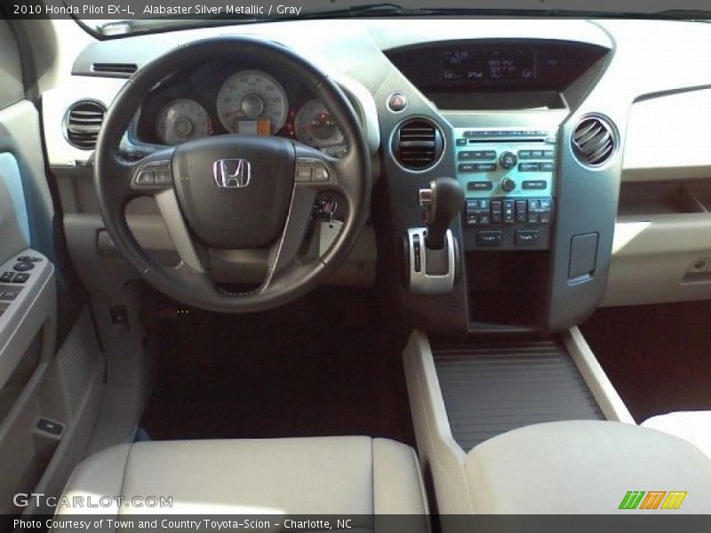 Alabaster Silver Metallic / Gray 2010 Honda Pilot EX-L