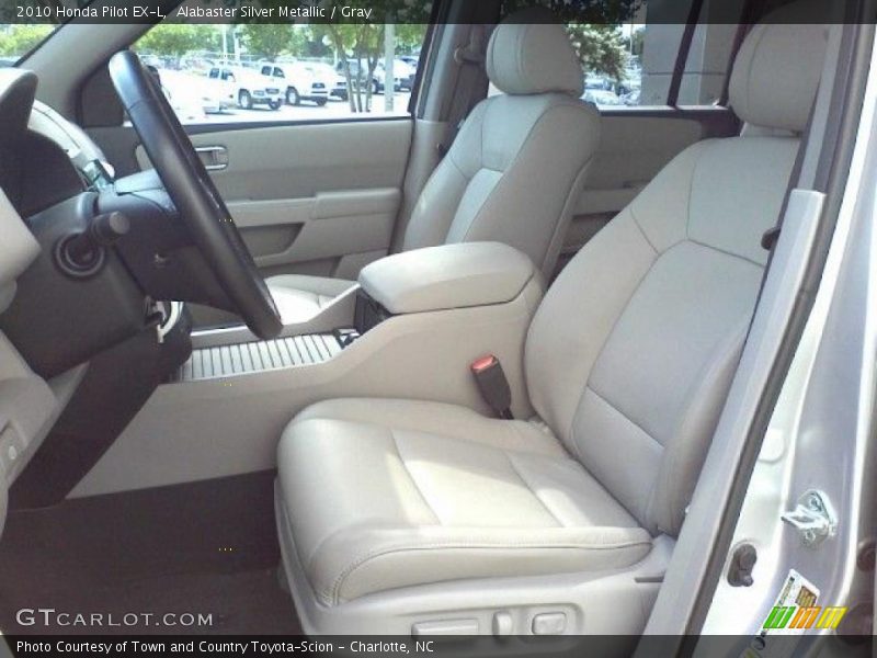 Alabaster Silver Metallic / Gray 2010 Honda Pilot EX-L