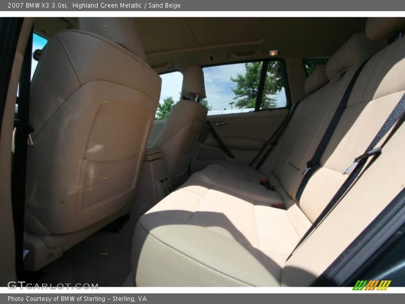 Highland Green Metallic / Sand Beige 2007 BMW X3 3.0si