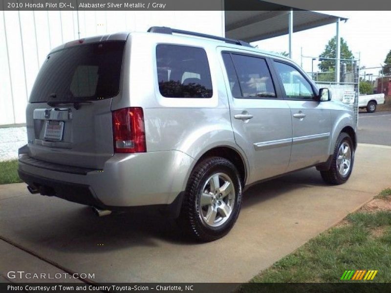 Alabaster Silver Metallic / Gray 2010 Honda Pilot EX-L