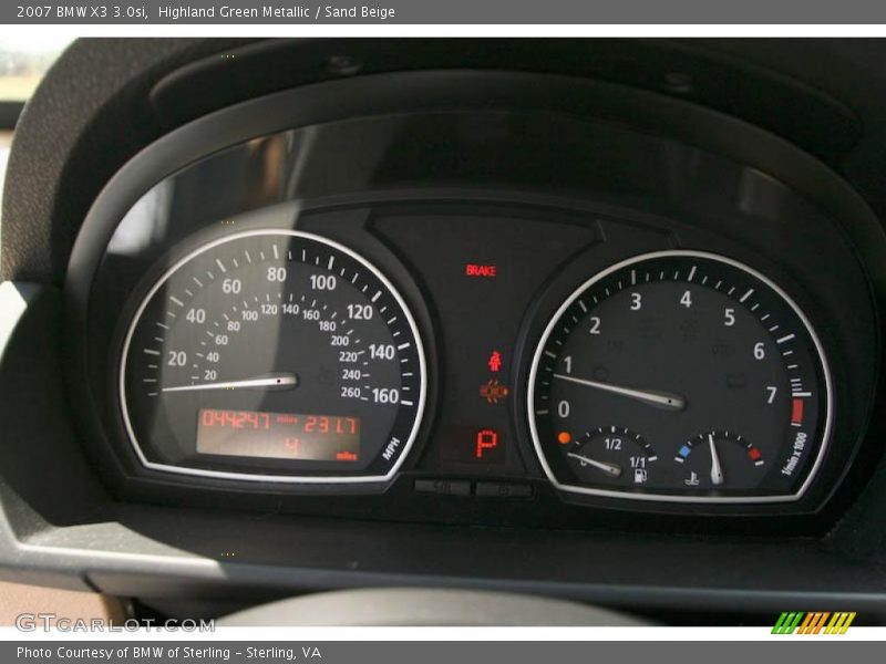 Highland Green Metallic / Sand Beige 2007 BMW X3 3.0si