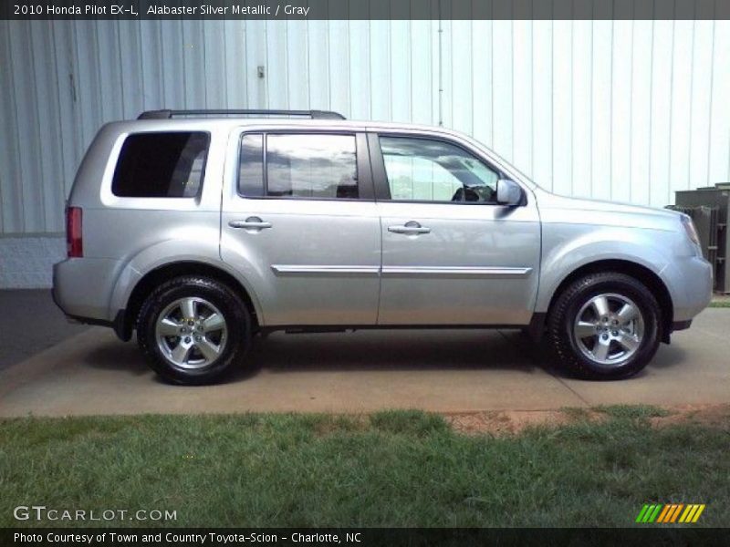 Alabaster Silver Metallic / Gray 2010 Honda Pilot EX-L