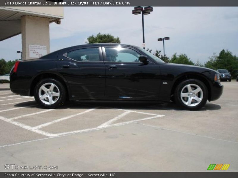 Brilliant Black Crystal Pearl / Dark Slate Gray 2010 Dodge Charger 3.5L