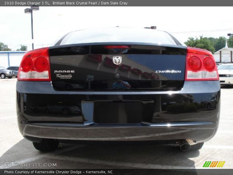 Brilliant Black Crystal Pearl / Dark Slate Gray 2010 Dodge Charger 3.5L