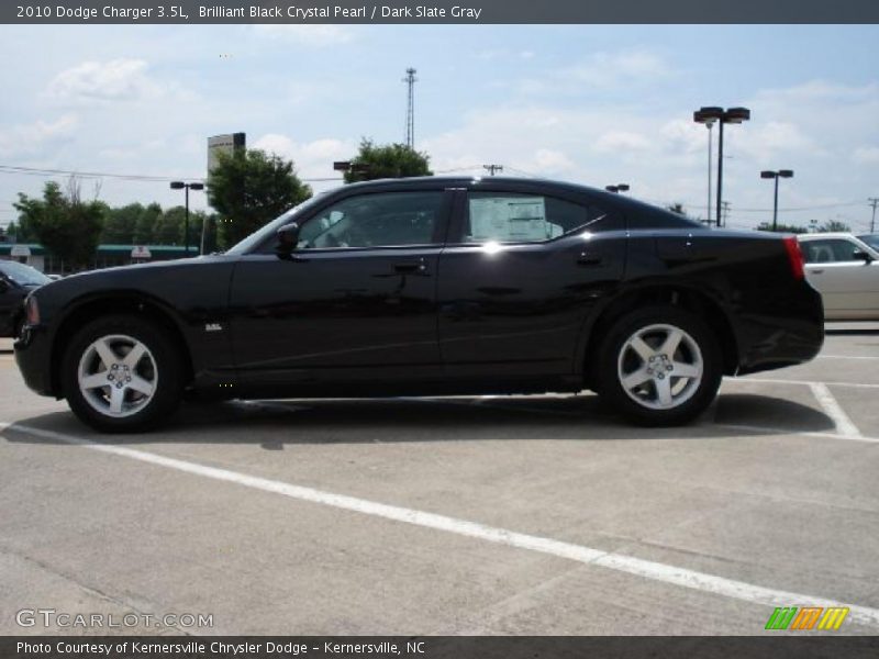 Brilliant Black Crystal Pearl / Dark Slate Gray 2010 Dodge Charger 3.5L