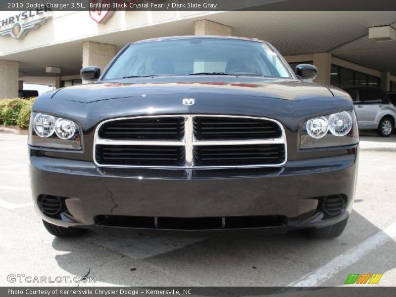 Brilliant Black Crystal Pearl / Dark Slate Gray 2010 Dodge Charger 3.5L