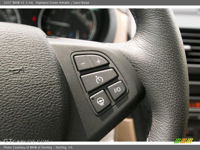 Highland Green Metallic / Sand Beige 2007 BMW X3 3.0si