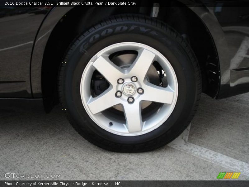 Brilliant Black Crystal Pearl / Dark Slate Gray 2010 Dodge Charger 3.5L