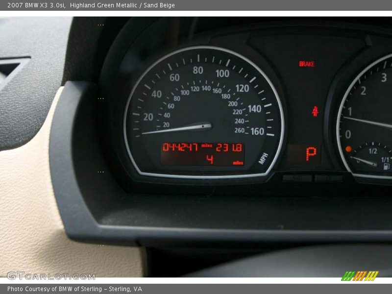 Highland Green Metallic / Sand Beige 2007 BMW X3 3.0si