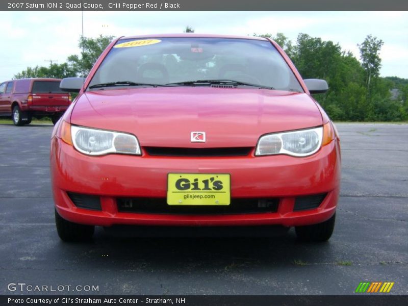 Chili Pepper Red / Black 2007 Saturn ION 2 Quad Coupe