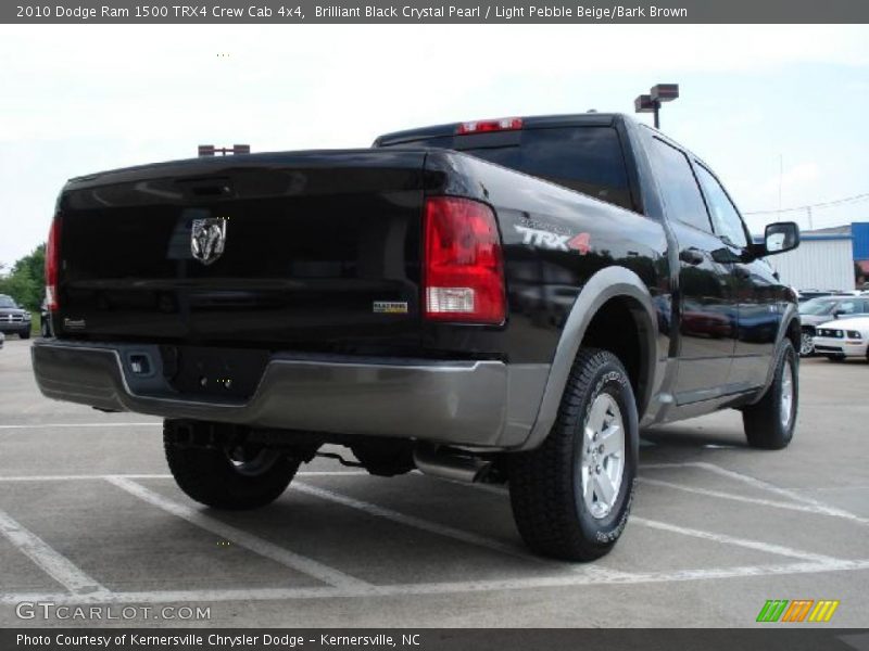 Brilliant Black Crystal Pearl / Light Pebble Beige/Bark Brown 2010 Dodge Ram 1500 TRX4 Crew Cab 4x4