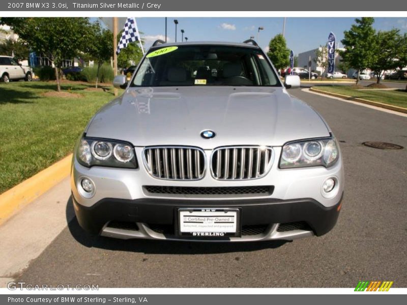 Titanium Silver Metallic / Grey 2007 BMW X3 3.0si