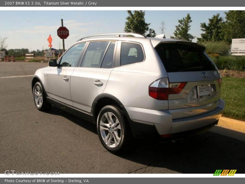 Titanium Silver Metallic / Grey 2007 BMW X3 3.0si