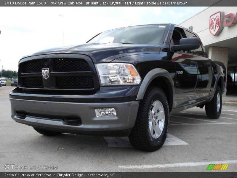 Brilliant Black Crystal Pearl / Light Pebble Beige/Bark Brown 2010 Dodge Ram 1500 TRX4 Crew Cab 4x4