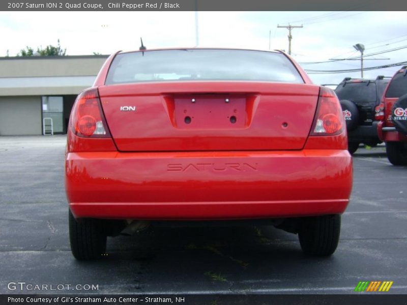 Chili Pepper Red / Black 2007 Saturn ION 2 Quad Coupe