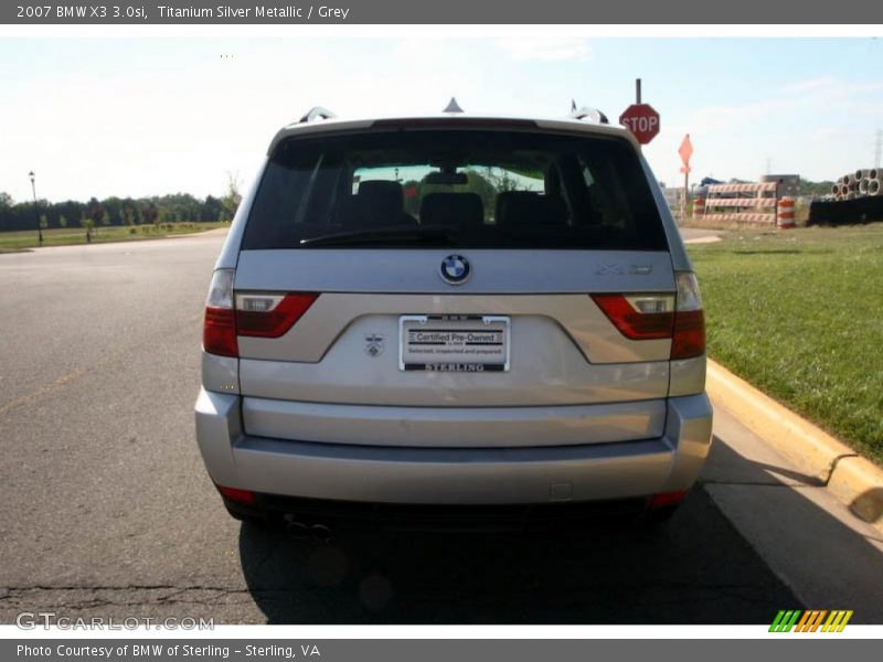 Titanium Silver Metallic / Grey 2007 BMW X3 3.0si