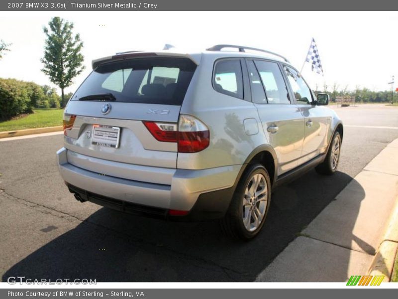 Titanium Silver Metallic / Grey 2007 BMW X3 3.0si