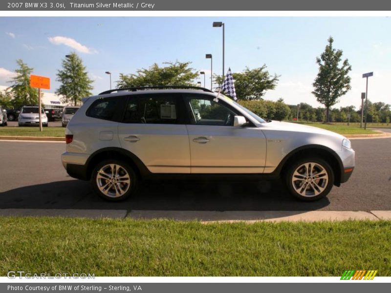 Titanium Silver Metallic / Grey 2007 BMW X3 3.0si