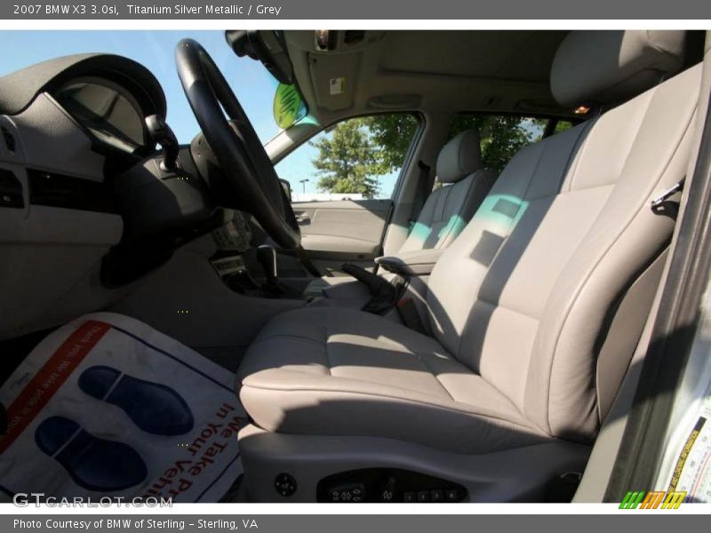 Titanium Silver Metallic / Grey 2007 BMW X3 3.0si