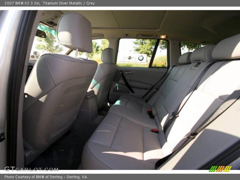 Titanium Silver Metallic / Grey 2007 BMW X3 3.0si