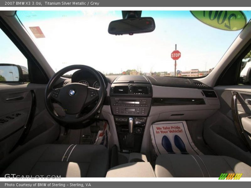 Titanium Silver Metallic / Grey 2007 BMW X3 3.0si