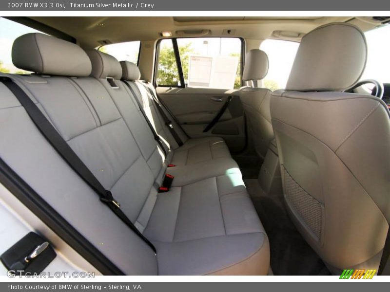 Titanium Silver Metallic / Grey 2007 BMW X3 3.0si