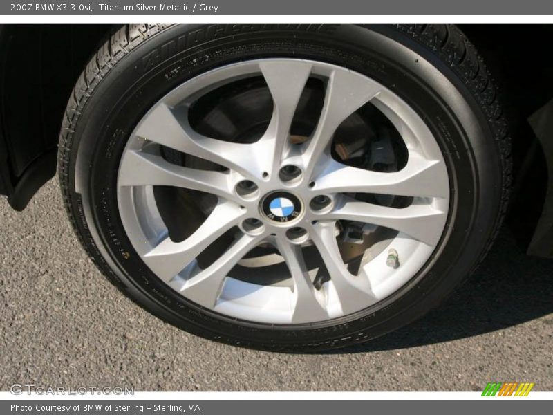 Titanium Silver Metallic / Grey 2007 BMW X3 3.0si