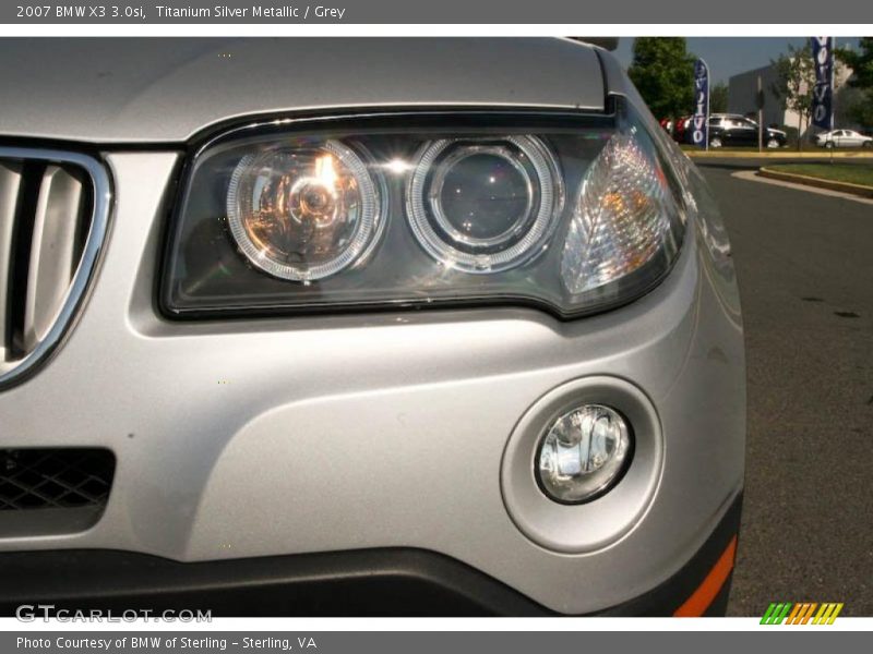 Titanium Silver Metallic / Grey 2007 BMW X3 3.0si