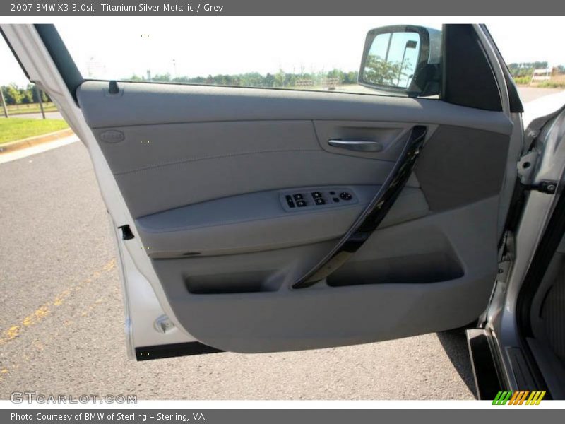 Titanium Silver Metallic / Grey 2007 BMW X3 3.0si