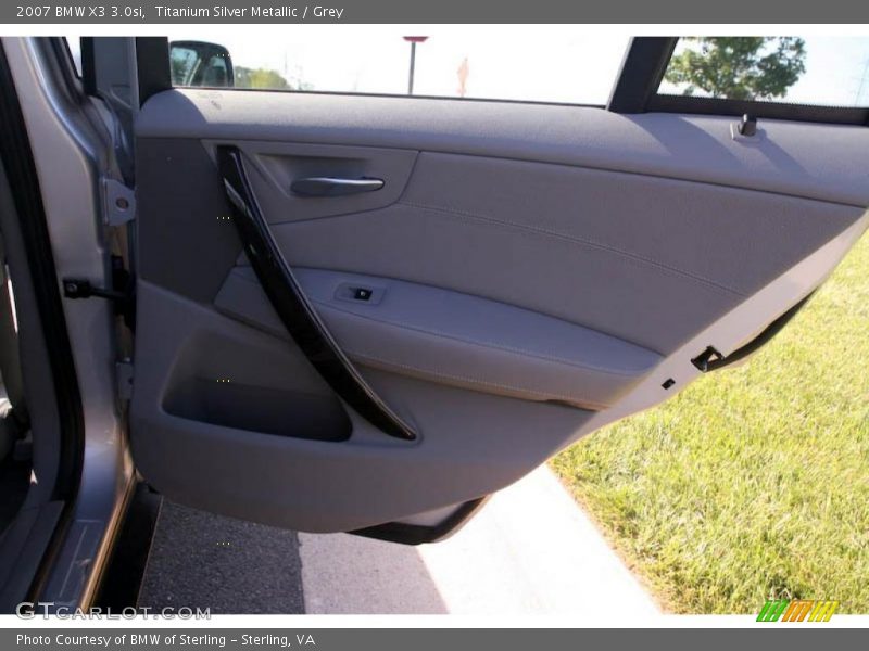 Titanium Silver Metallic / Grey 2007 BMW X3 3.0si