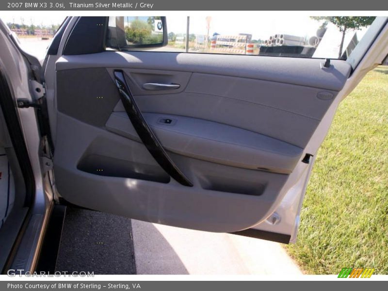 Titanium Silver Metallic / Grey 2007 BMW X3 3.0si
