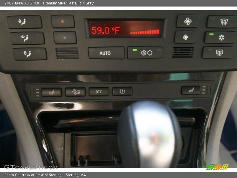 Titanium Silver Metallic / Grey 2007 BMW X3 3.0si