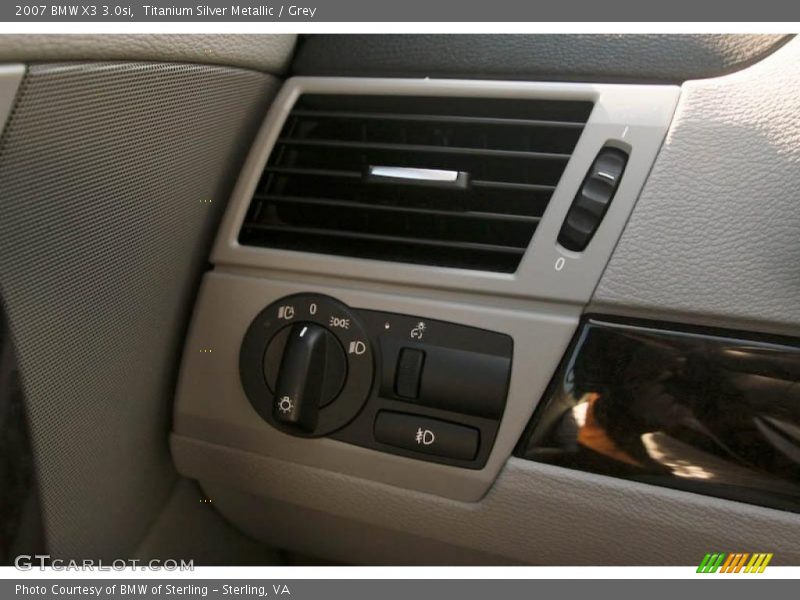 Titanium Silver Metallic / Grey 2007 BMW X3 3.0si