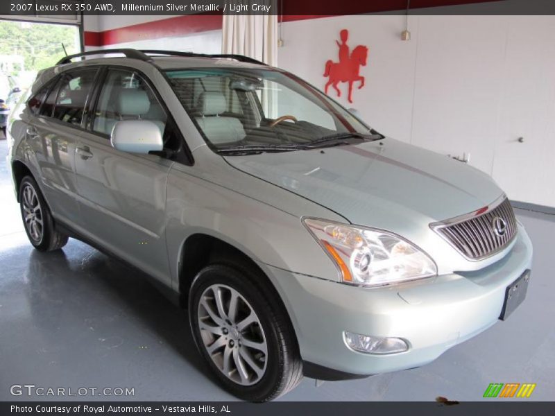 Millennium Silver Metallic / Light Gray 2007 Lexus RX 350 AWD