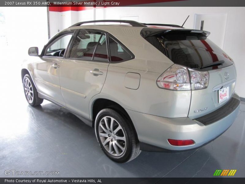 Millennium Silver Metallic / Light Gray 2007 Lexus RX 350 AWD