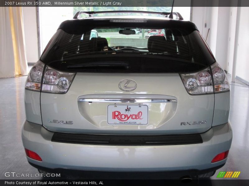 Millennium Silver Metallic / Light Gray 2007 Lexus RX 350 AWD