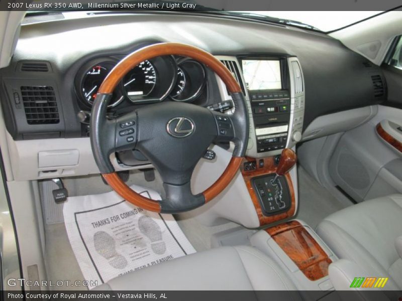 Millennium Silver Metallic / Light Gray 2007 Lexus RX 350 AWD
