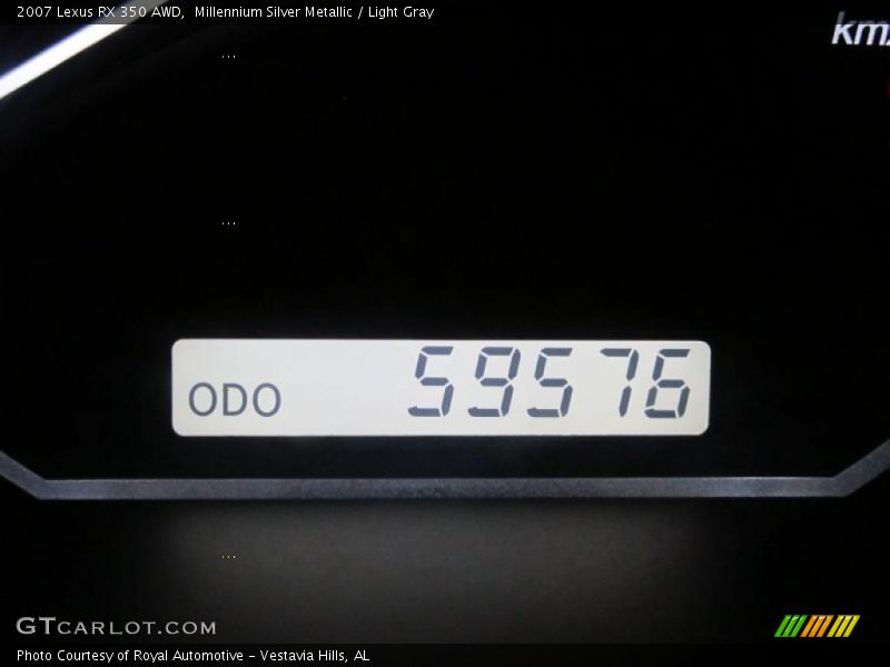 Millennium Silver Metallic / Light Gray 2007 Lexus RX 350 AWD