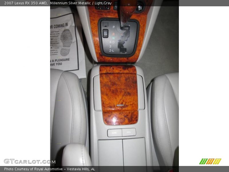 Millennium Silver Metallic / Light Gray 2007 Lexus RX 350 AWD