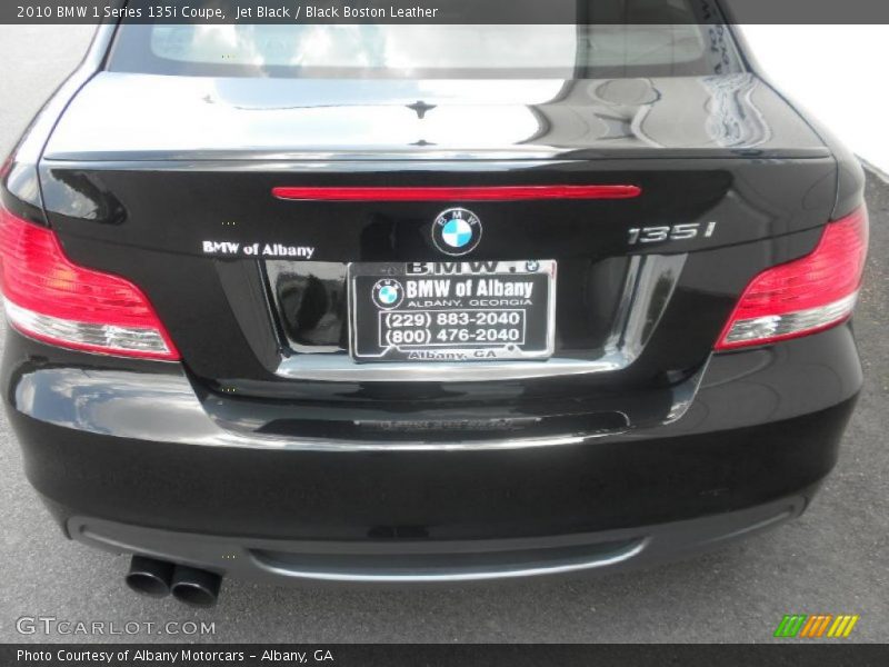 Jet Black / Black Boston Leather 2010 BMW 1 Series 135i Coupe