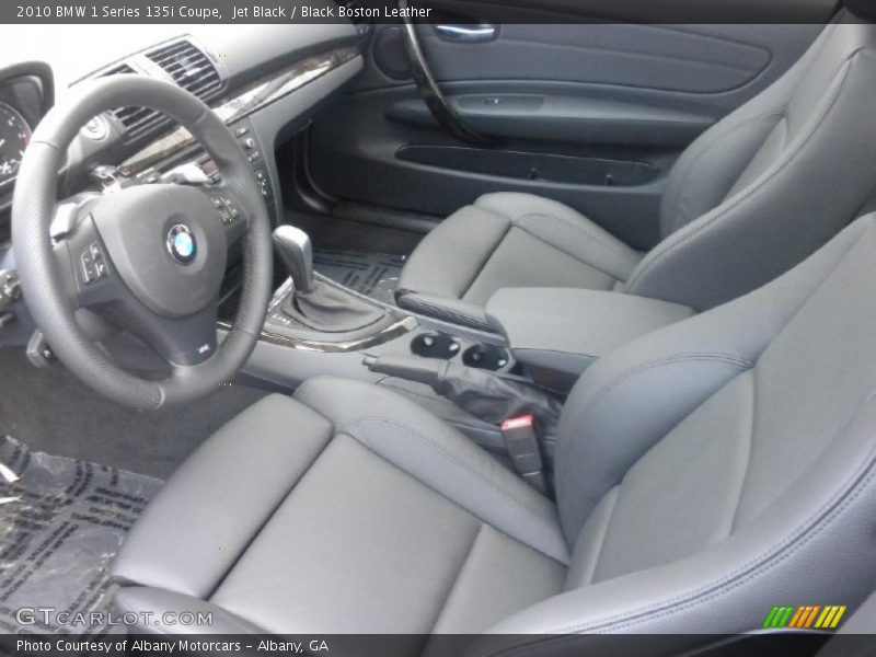 Jet Black / Black Boston Leather 2010 BMW 1 Series 135i Coupe