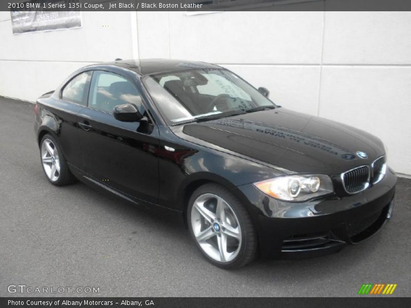 Jet Black / Black Boston Leather 2010 BMW 1 Series 135i Coupe