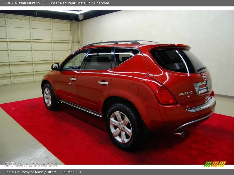 Sunset Red Pearl Metallic / Charcoal 2007 Nissan Murano SL