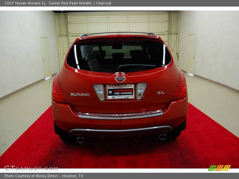 Sunset Red Pearl Metallic / Charcoal 2007 Nissan Murano SL